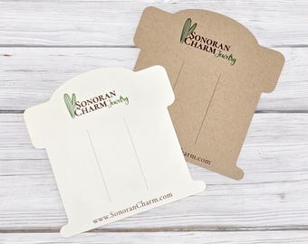 Custom Logo Hair Bow Cards | 4x4" Packaging Display (40 Cards)