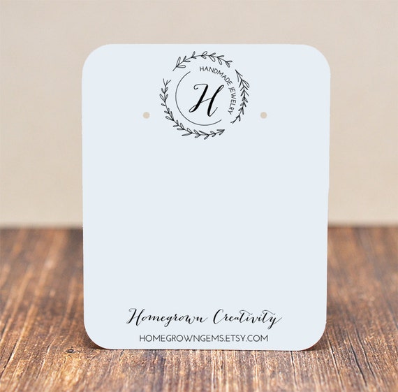 Custom Earring Cards 20 SIZES With Your Logo Packaging Jewelry Display  Cards Tags Label Display DS2000 