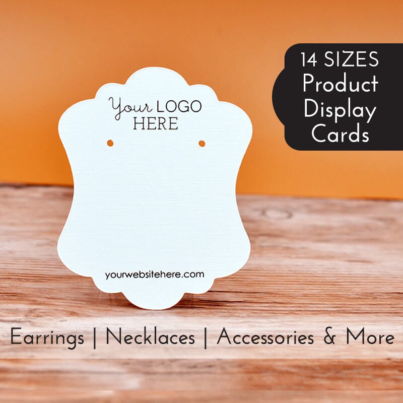 GemeShou 30pcs Clear earring jewelry display cards, Acrylic