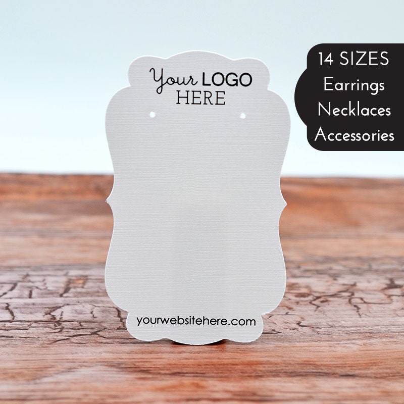 Set of 3 Earring Cards Template Custom Earring Card With Logo Earring  Display Card Stand Earring Card Holder Svg Packaging Insert 