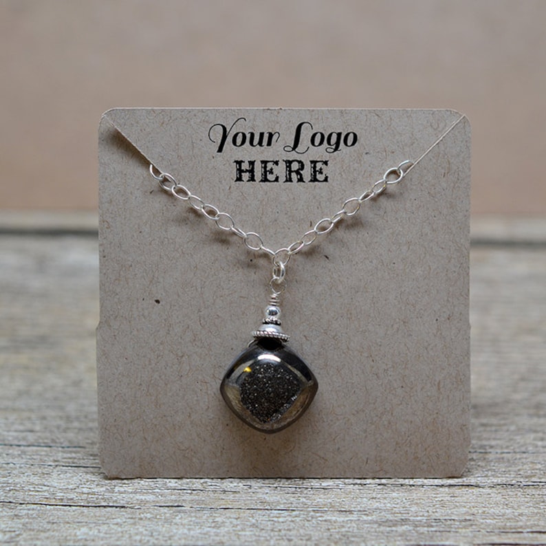 Customized Pocket Fold Necklace Cards Holds Chain Jewelry Etsy