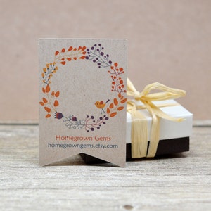 Flag Pennant Shaped Earring Cards - Customized Colorful Floral Wreath with Bird - NB