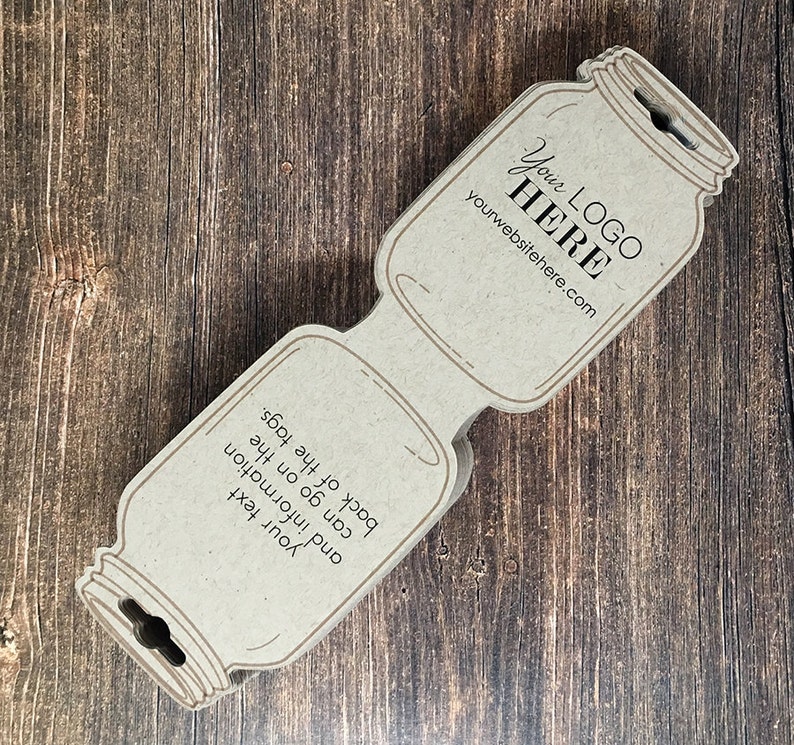 Mason Jar Custom Fold Over Necklace Jewelry Tags Jewelry Etsy Australia