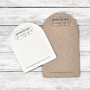 Boog gebogen topvorm oorbel ketting kaarten sieraden display | 20 MATEN | Bevat je logo | Verpakking | SP2080