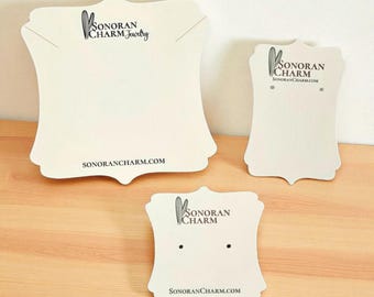 Oorbelkaarten Sieradendisplay op maat - Verpakking - Hanglabels - Kettingkaarten - Unieke vormen |  SP2024