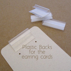 100 Plastic Backs Lips for Earring Card Adapters