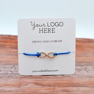 Custom Bracelet Display Cards - Wish Bracelets - String Thin Style Bracelets - Jewelry Display Cards