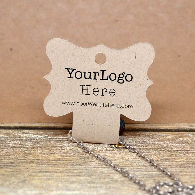 Custom Ornate Fold Over Hanging Jewelry Display Cards Etsy