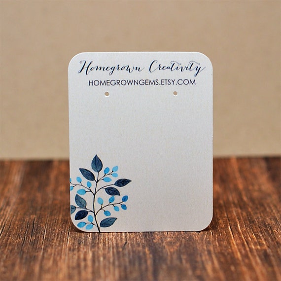 Custom Earring Cards Customized Jewelry Display Cards Flowers