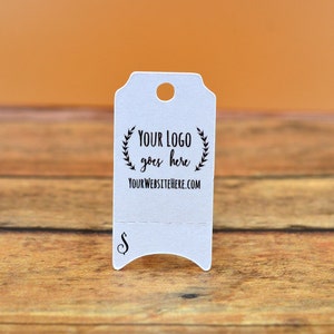216 TAGS | Mini Perforated Ticket | Tear Away | Custom Tags | 0.75"x1.5"  Add Logo Text - Jewelry Tags - Price Tags - Hang | DS0137