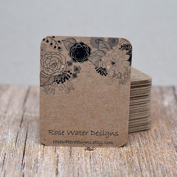 Custom Earring Cards with Perforation