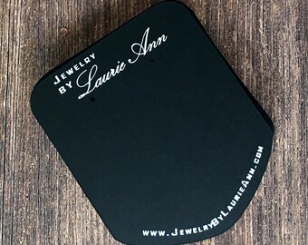 Custom Earring Display Cards - Necklace Cards - Bows - Barrettes - Jewelry Display Cards Price Tags Jewelry Backing Cards | SP2029