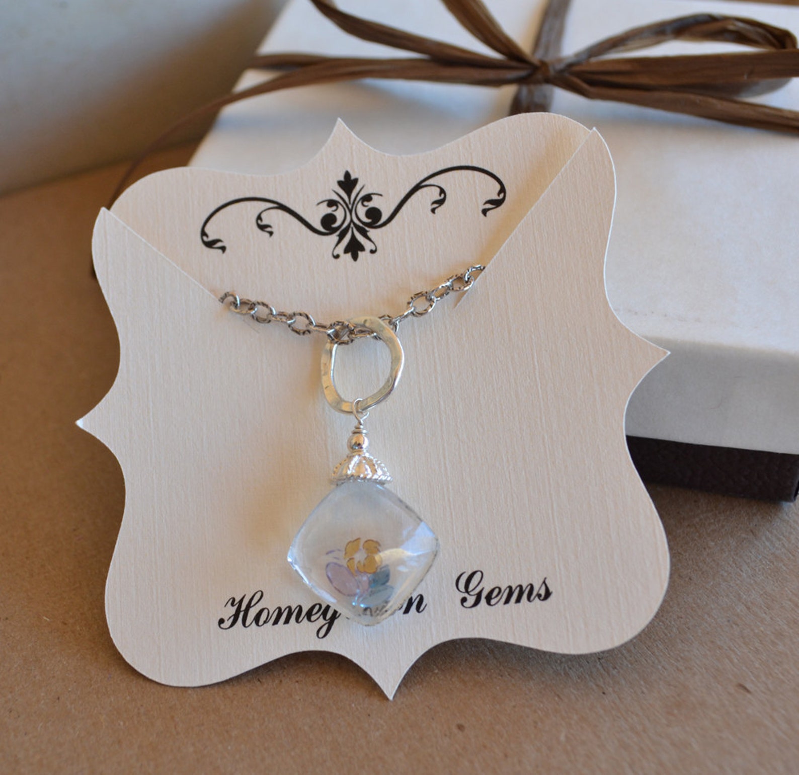 Custom Necklace Jewelry Display Cards Fancy Cut 00012a Etsy