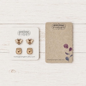 Custom Jewelry Display Earring Cards | Rounded Corners Square Rectangle | 20 SIZES | Add Your Logo | Accessories | Necklace Cards | SP2000