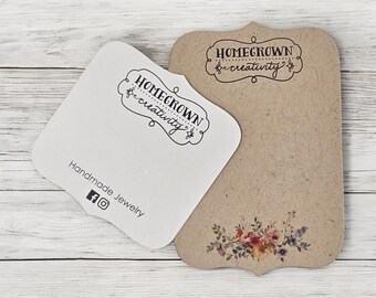Earring Cards Scalloped Top Bottom Ornate Cut Jewelry Packing Cards | 20 SIZES | Display Cards | Necklace Cards | SP2016