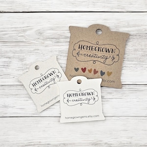 Spool Shape Customized Small Price Tags Jewelry Hang Tags Labels Personalized NB