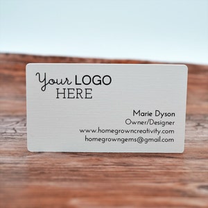 70 - Business Cards - Customized with your Logo and Text | DS0124