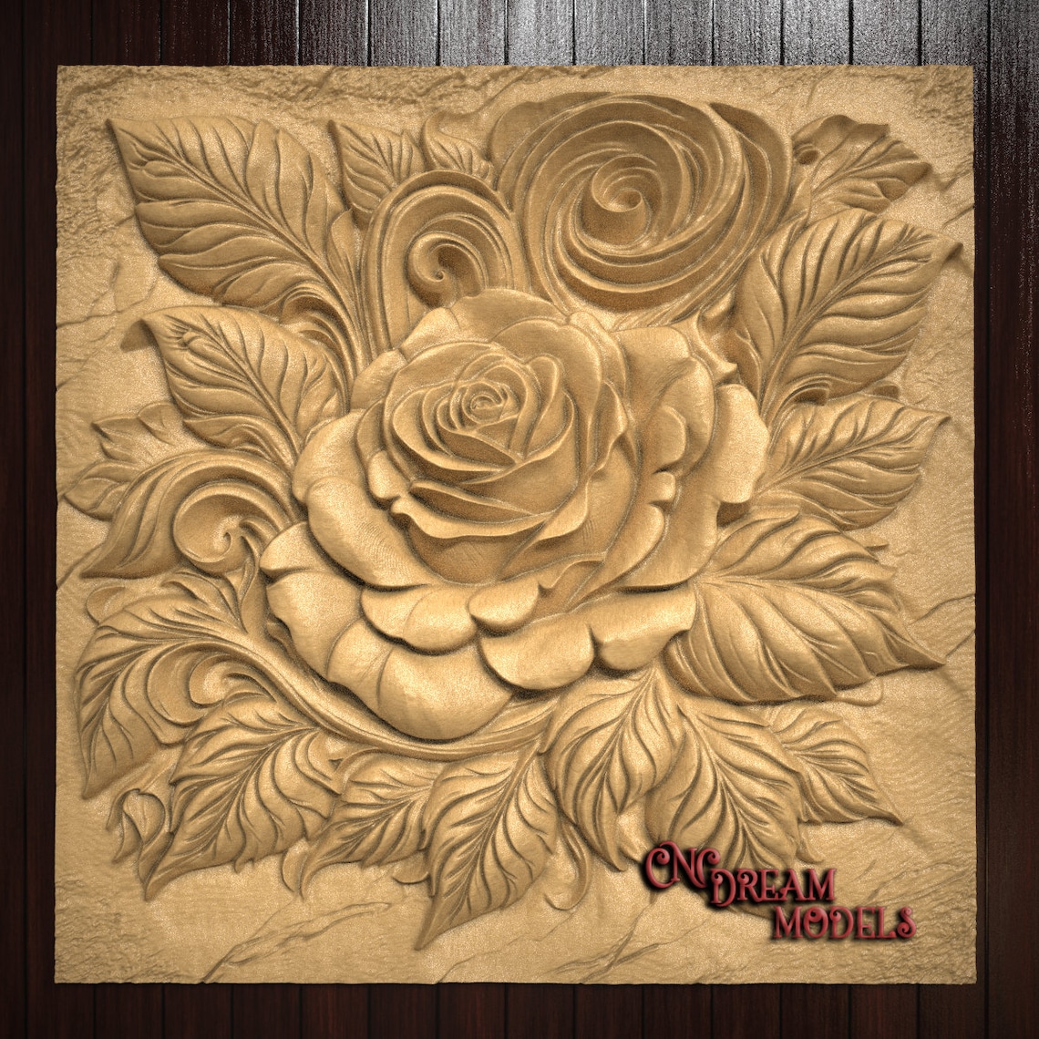 Rose | CNC Router Carving File | STL File for Cnc | Vcarve | Aspire ...
