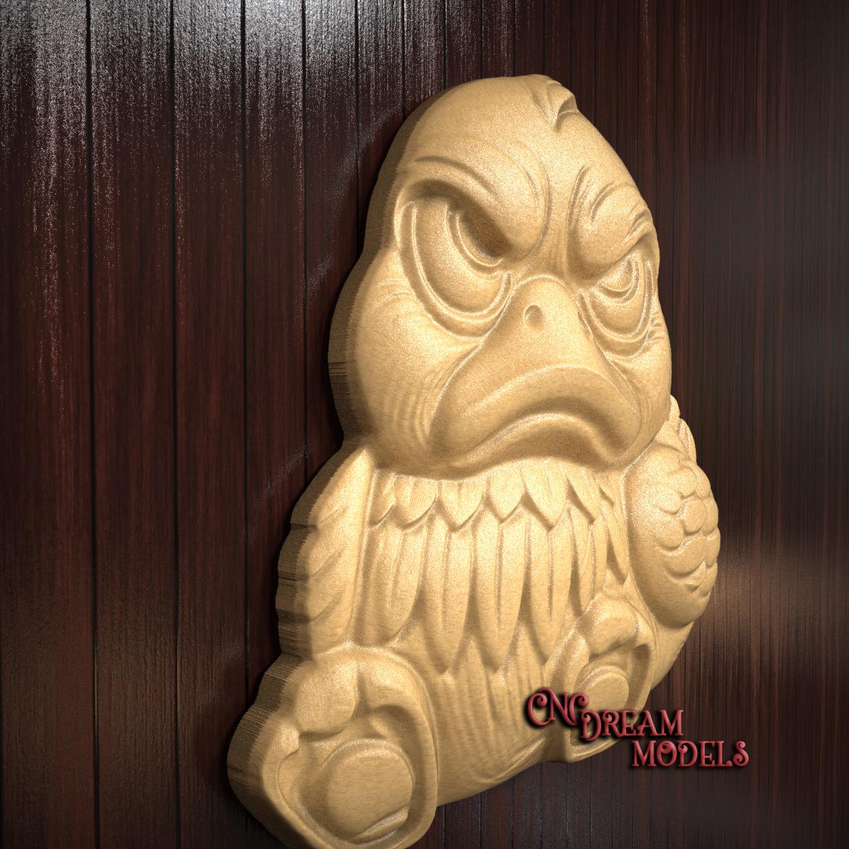 Chubby Grumpy Duck 3D STL Relief File for CNC Router Carving or 3D ...