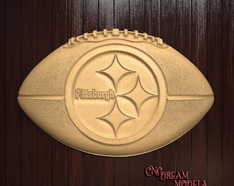 Pittsburgh Football | CNC Router Carving File | STL File for cnc | VCarve | Aspire | Easel | File for cnc | Carbide Create Pro | Sports