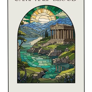Camp Half-Blood Digital Print | Percy Jackson Wall Art | Greek Mythology Poster | Printable Camp Half Blood Decor | Bookish Gift