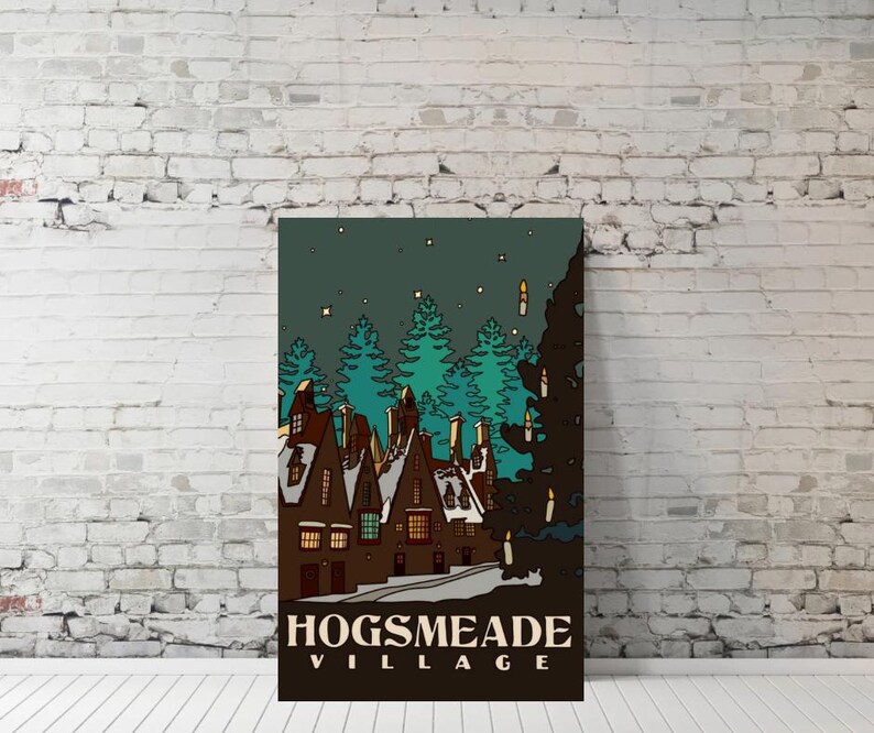 Harry Potter Digital Poster Prints | Hogwarts, Hogsmeade &amp; Magical ...
