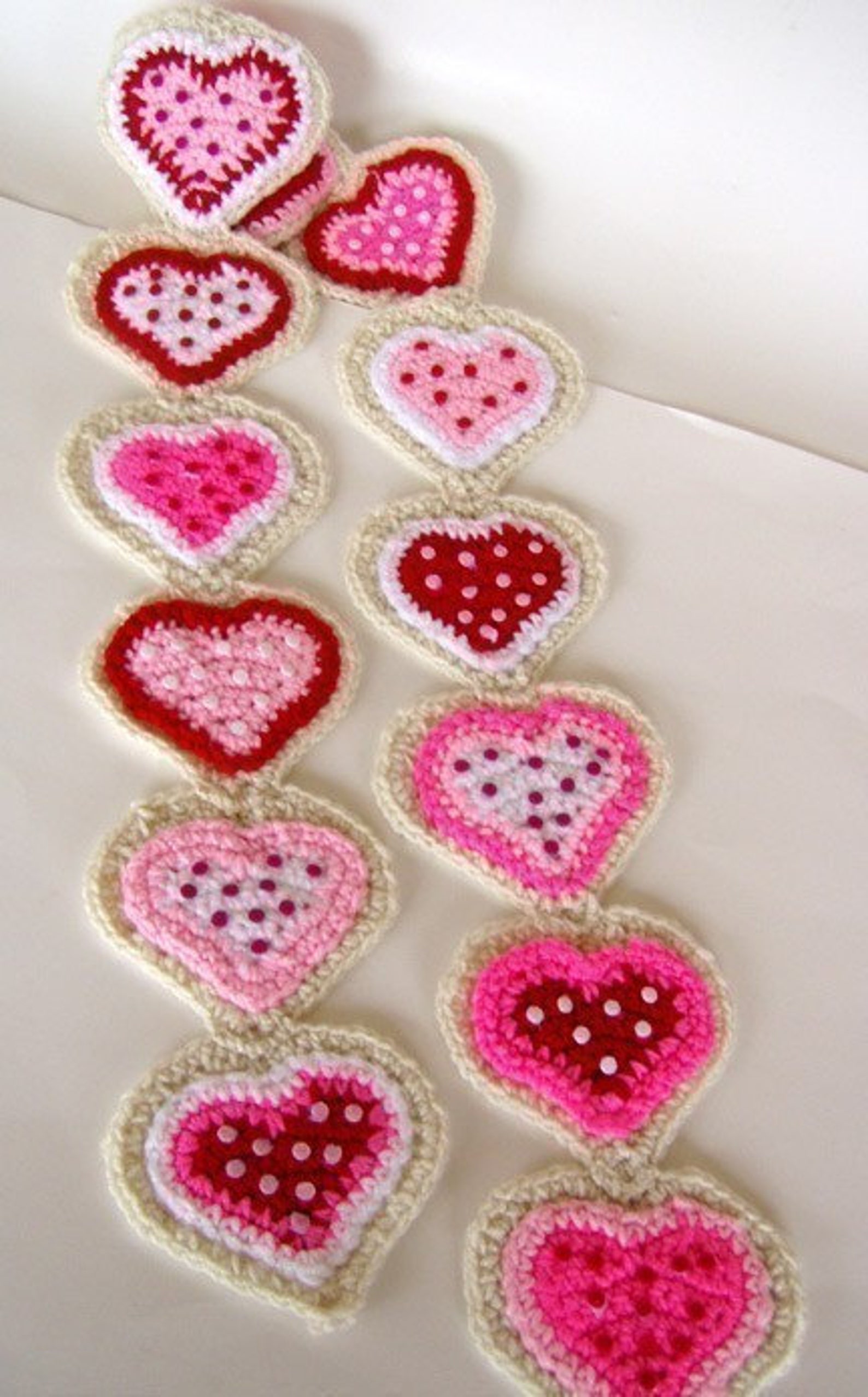 Cookie Heart Scarf Crochet Pattern PDF - Etsy