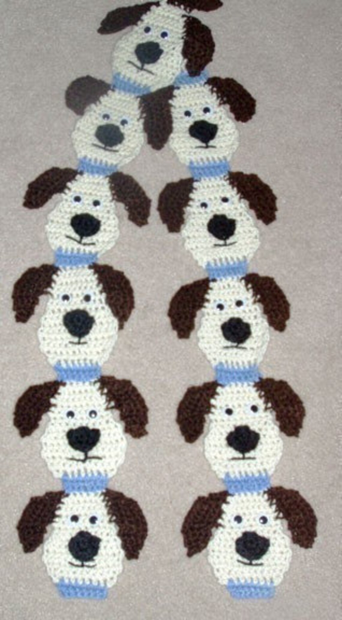 DIY Crochet Pattern for Wearable Art Dog Scarf by Diane Langan Etsy