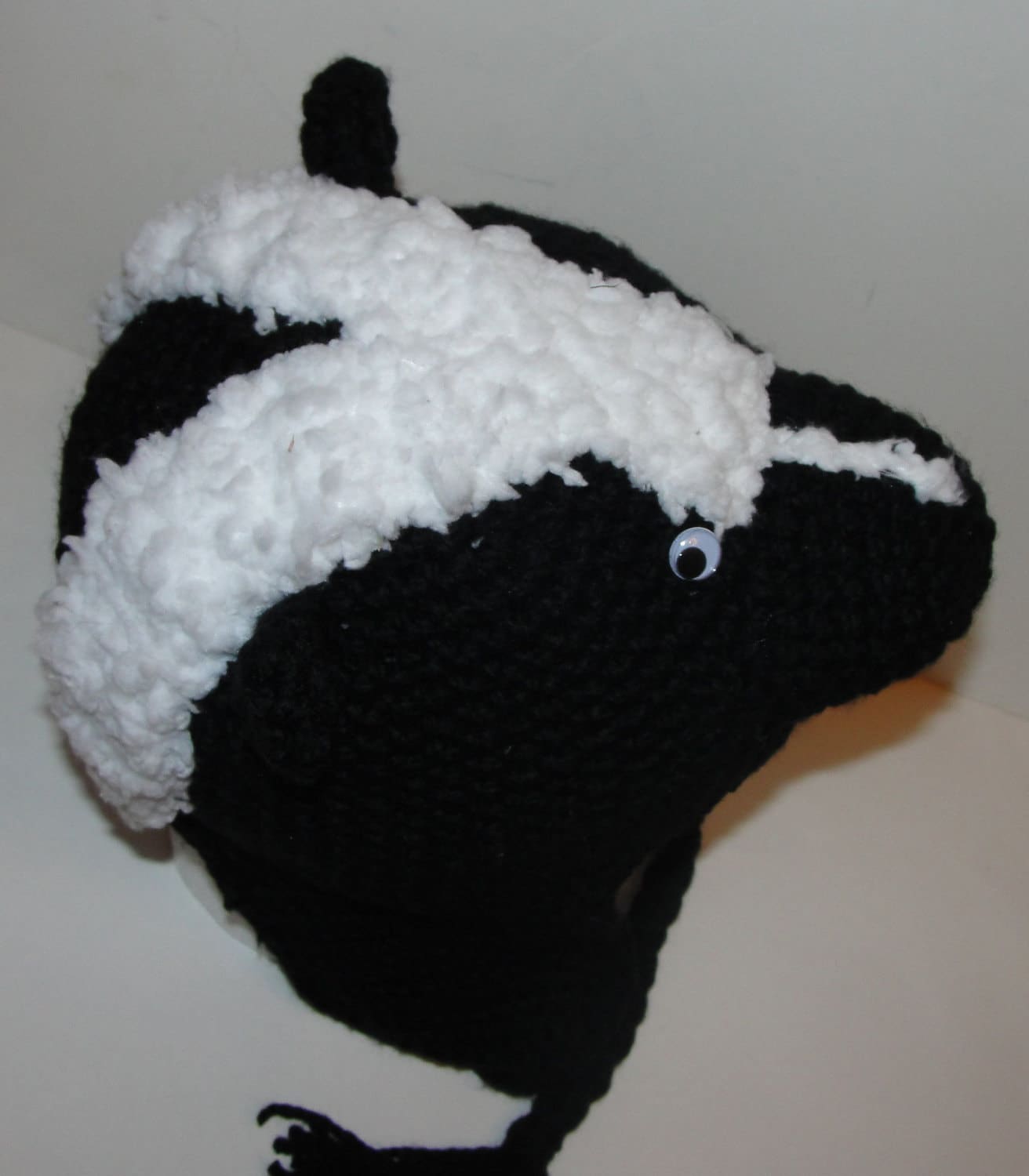 PDF Crochet Pattern for Skunk Critter Hat Adult Size Etsy