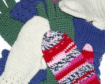 Finger and Fingerless Gloves Mittens and More crochet patterns Many variations