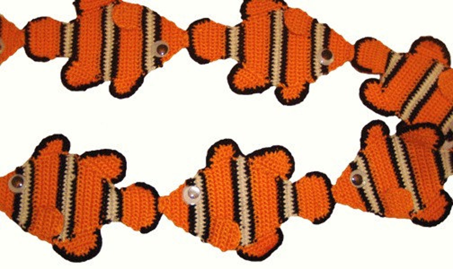 Clown Fish Scarf Pattern Crochet Pdf Etsy