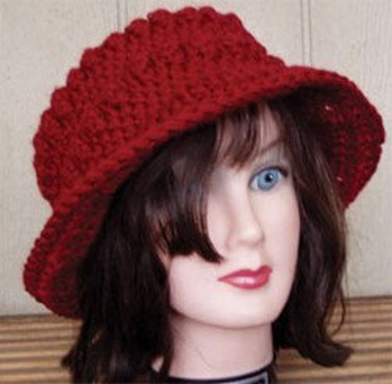 Popcorn Bucket Hat Crochet Pattern Pdf Etsy