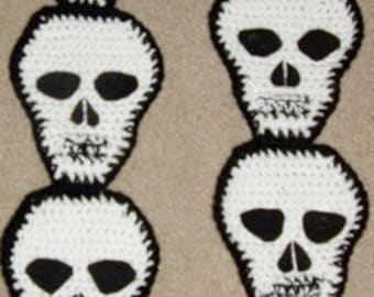 DIY Crochet Pattern for Skull Scarf No shipping cost