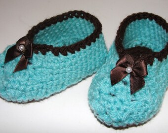 Crochet Pattern for Baby Shell Baby Booties