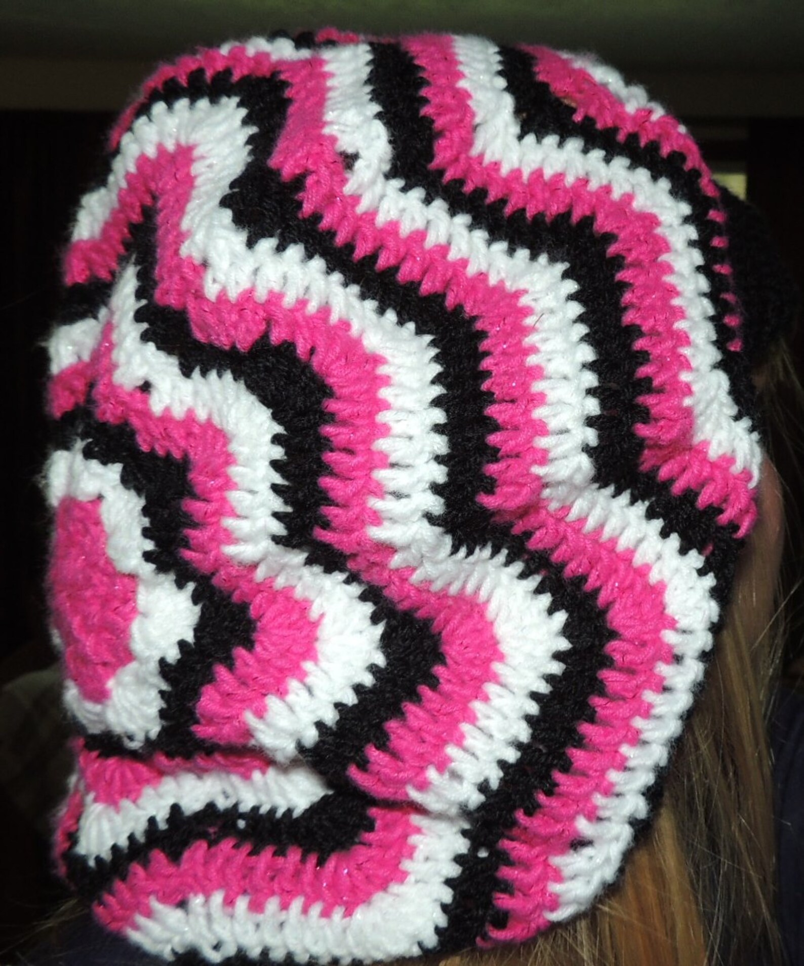 Crochet Pattern for Slouchy Zig Zag Tam Hat With or Without Etsy