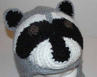 Racoon Crochet Hat Pattern PDF