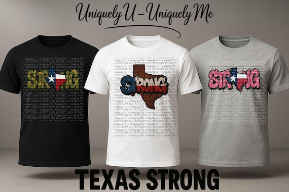 Standing Texas Strong Flood Support PNGs – Printable Fundraiser Art, Instant Downloads to Help TX Disaster Victims, Digital Donation Files