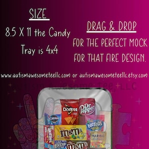 Carte Jumbo DRAG & DROP 8,5X11 con vassoio per snack