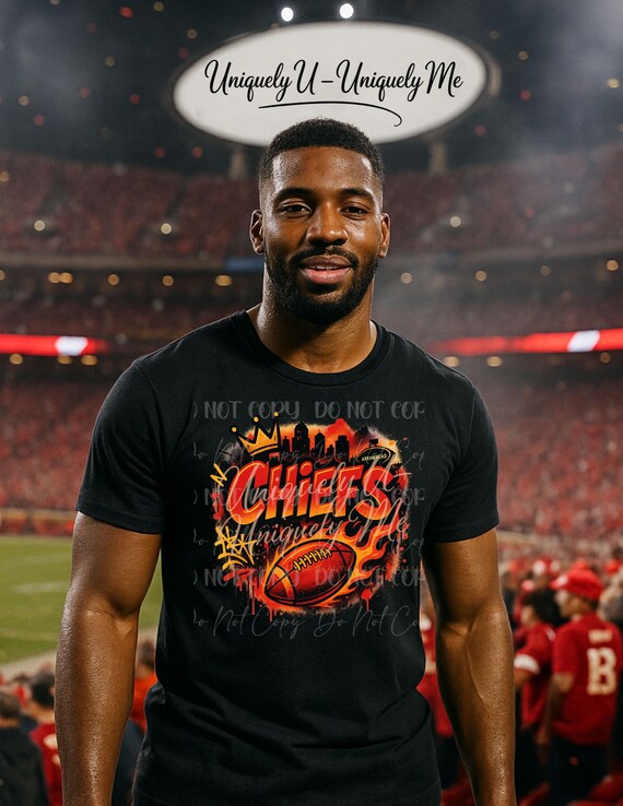 Red & Gold Graffiti Football PNG – Digital Download