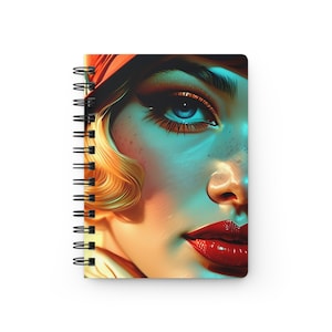 Art Deco Flapper Notebook: 1920s Glamour Spiral Journal