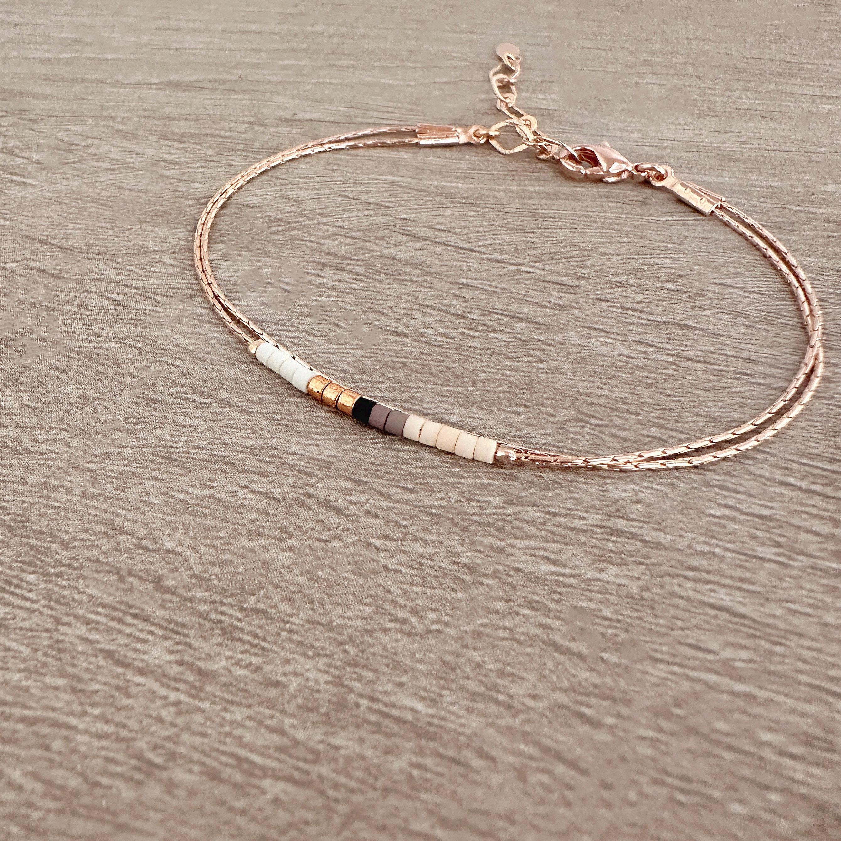 Bracciale Petite Delicato – Oro Bianco 18kt Placcato Con Zirconi E Cristalli – Stile Bohemien