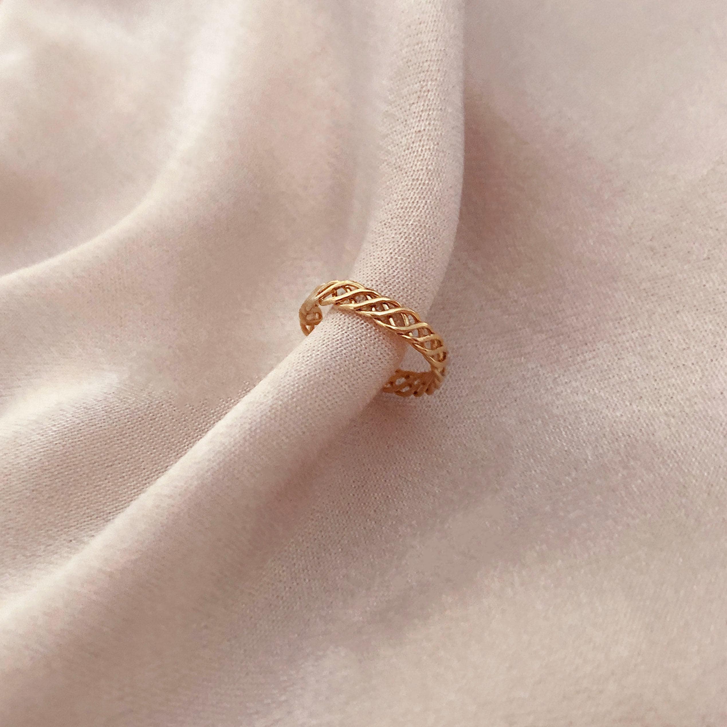 Ring in 18 kt geel goud met bruine Tahiti parel | Marie-Bénédicte
