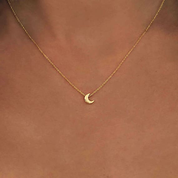 Small Moon Necklace Small Moon Necklace
