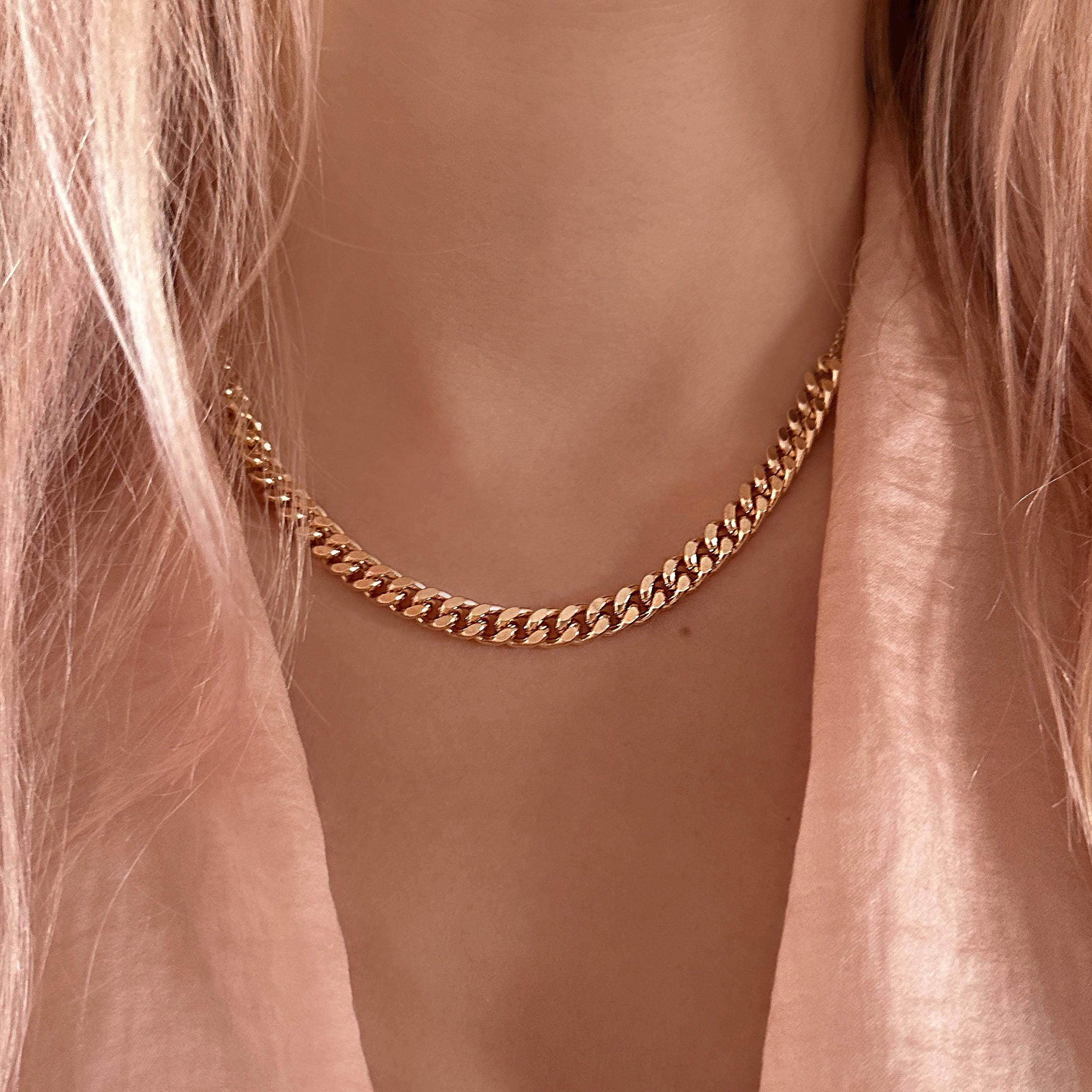 Elegant Gold Chain Necklace MODERN FANCY UNIQUE DESIGN 22K GOLD LOTUS CHAIN NECKLACE  main image 3