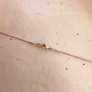 Minimalist Gold Delicate Necklace with Tiny Beads, Dainty Thin Short Layering Necklace, Colorful & Simple Beaded Boho Gift for Her image 9