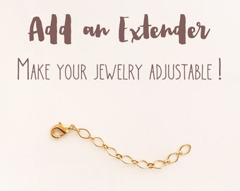 Add an Extender // Make your Necklace or Bracelet Adjustable, Customizing Option for Gift or Personalizing Jewelry