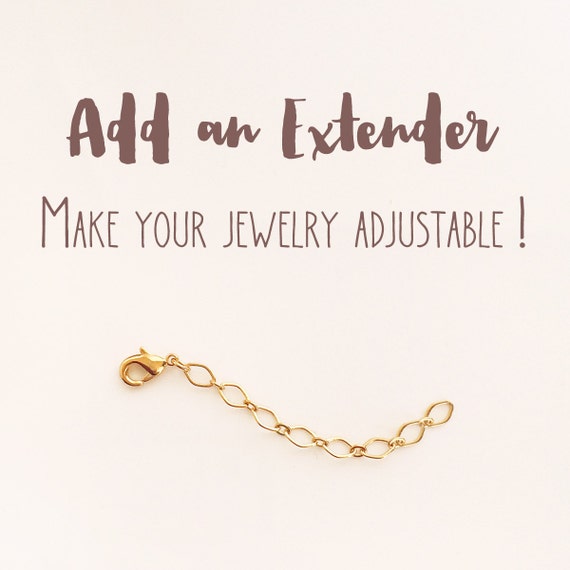 Permanent Necklace Extension Added to Your Necklace, Make Your Necklace Adjustable, Necklace Extender, Gold, Silver, Adjustable Necklace