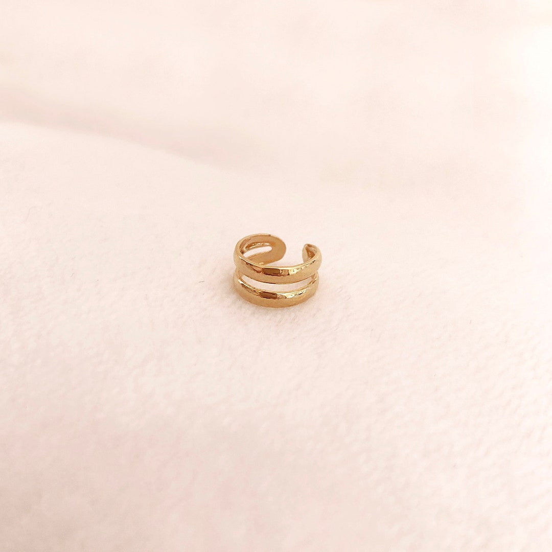 Gold Helix Cuff Earring for Top Cartilage Forward Helix Non Etsy