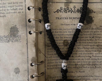 Orthodox Prayer Rope - 50 knot - Komboskini - skulls - death to the world