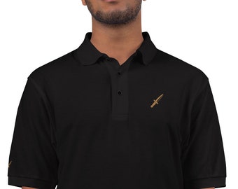 Schurkendolch - Männer Premium-Poloshirt
